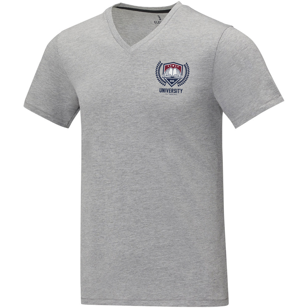 Somoto Heren T-shirt met V-hals en korte mouwen 
