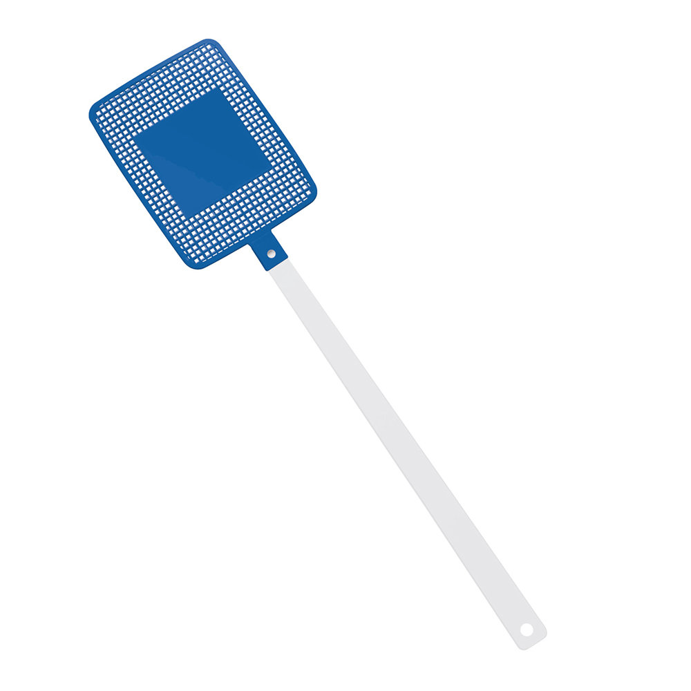 Vliegenmepper "vierkant" - Wit/blauw