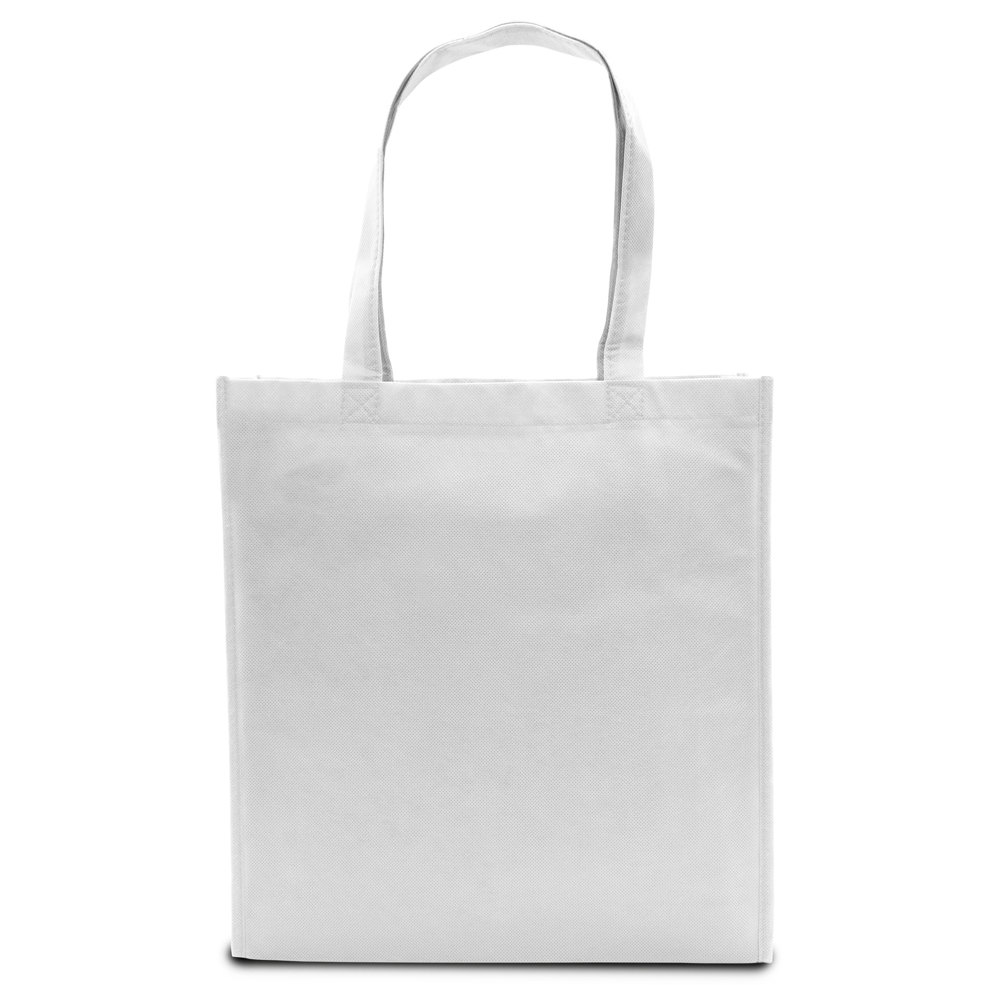 LISBOA – Shopper met bodem- en zijvouw - Wit