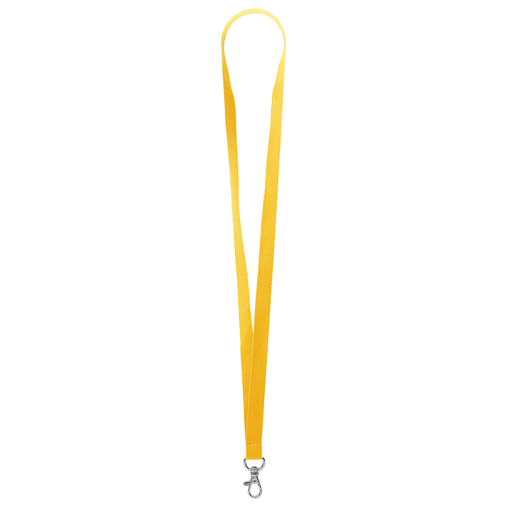 Keycord "standaard", breedte 15 mm - zonnig geel