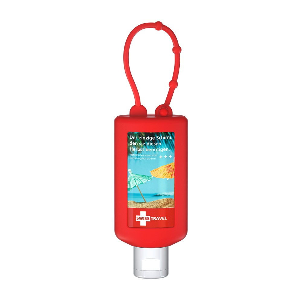 Zonnemelk Gevoelige Huid, Bumper 50 ml, rood, Body Label
