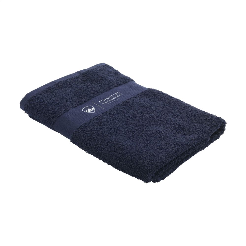 Wooosh Bath Towel GRS Recycle Cotton Mix 140 x 70 cm - navy