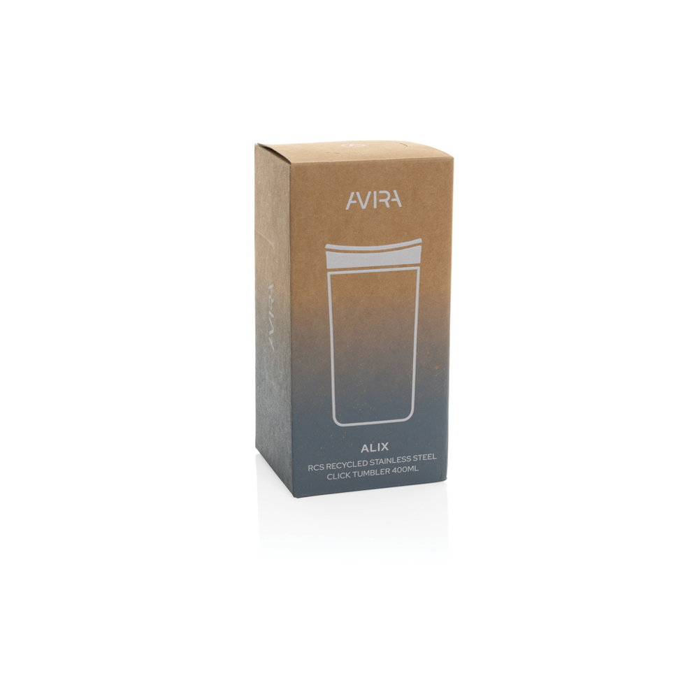 Avira Alix RCS recycled staal klik beker 400ML