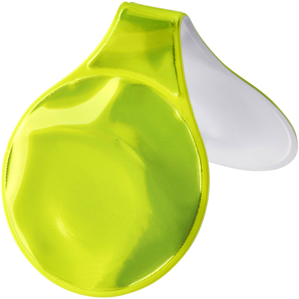 RFX™ kleine ronde reflecterende pvc magneet - Neon geel