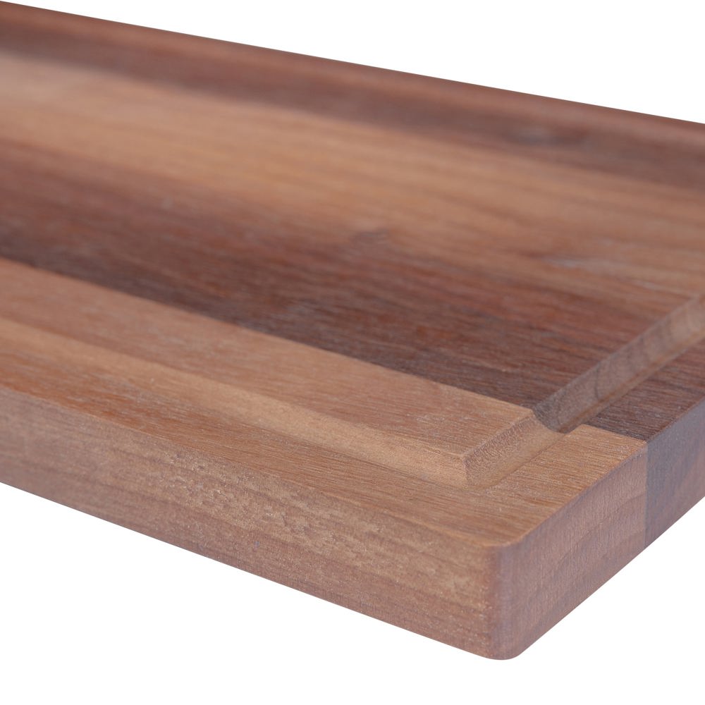 Plank met handvat walnoot 69x19 cm