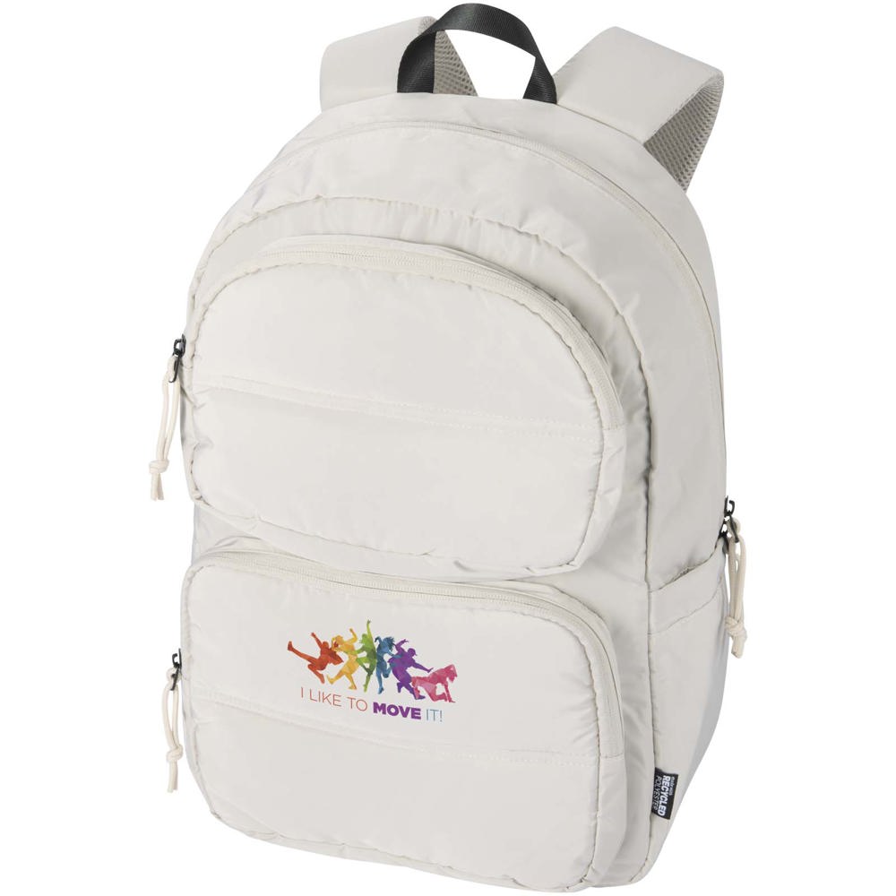 Puffer 15,6" GRS gerecycleerde laptoptas 18L