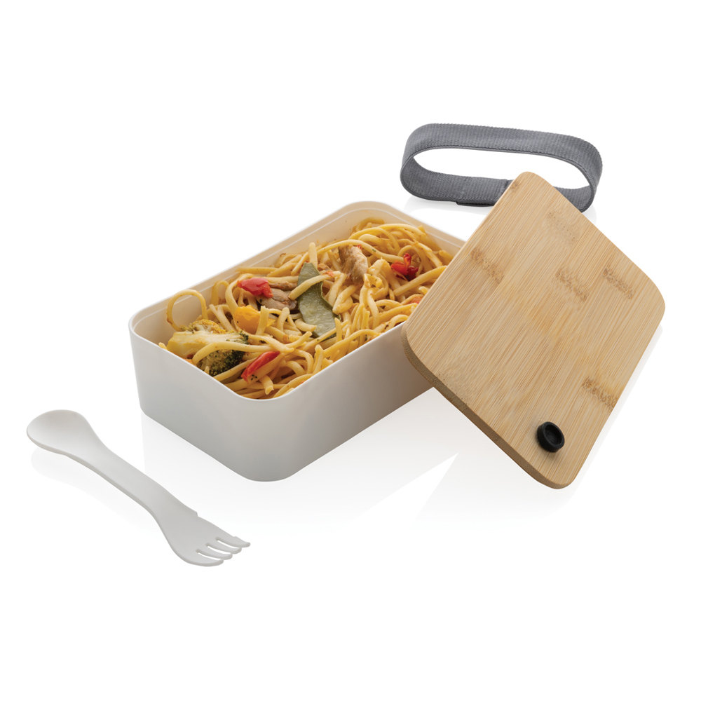 PP lunchbox met bamboe deksel