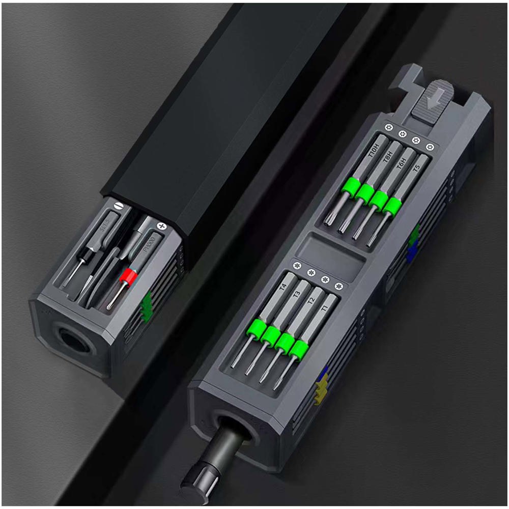 SCX.design T20 30-delige schroevendraaier- en reparatieset in aluminium koffer