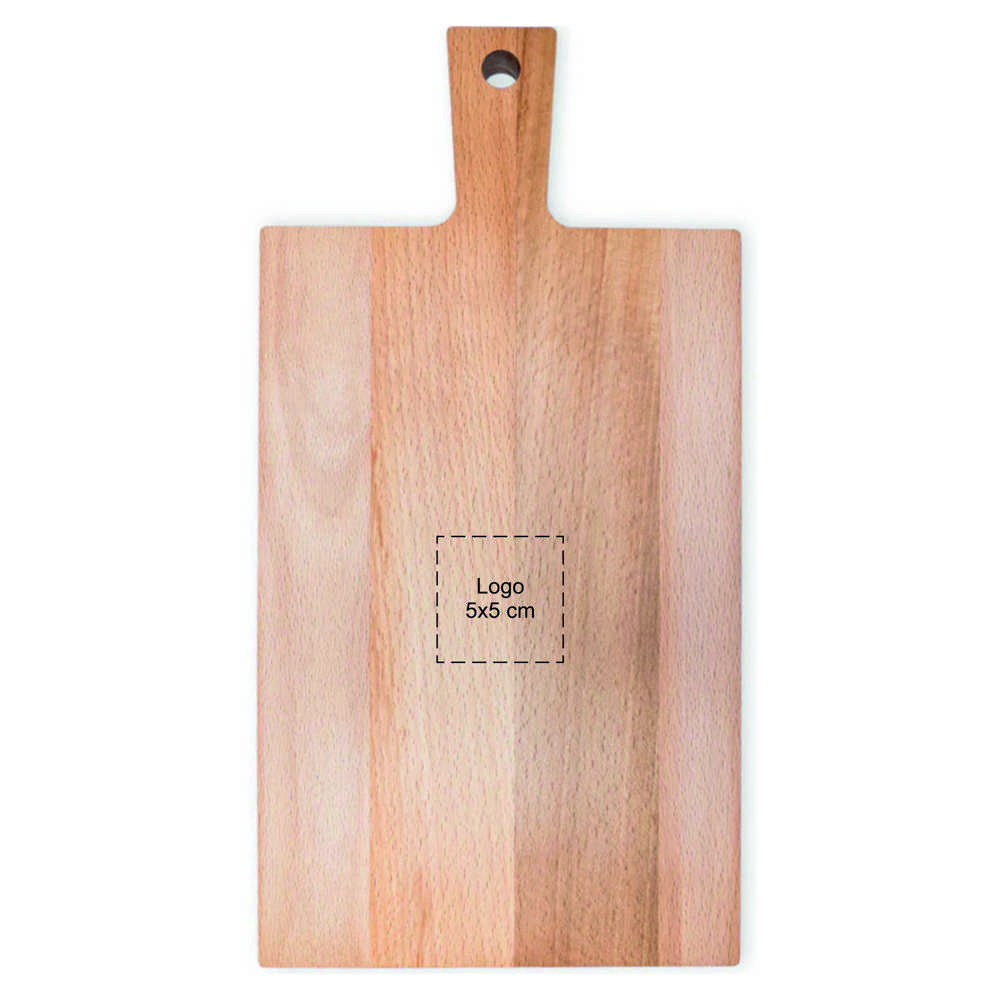 Plank met handvat zonder sapgeul beuken 37x19 cm