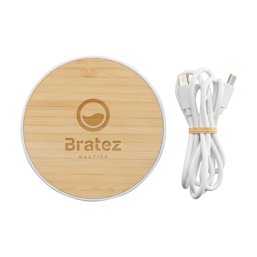Bamboo 15W Wireless Fast Charger draadloze snellader