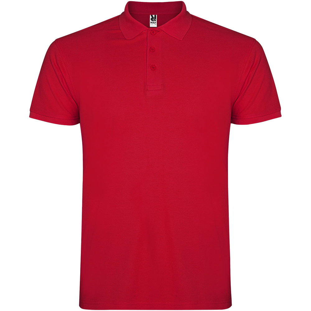 Star 200 g/m² herenpolo met korte mouwen - Rood