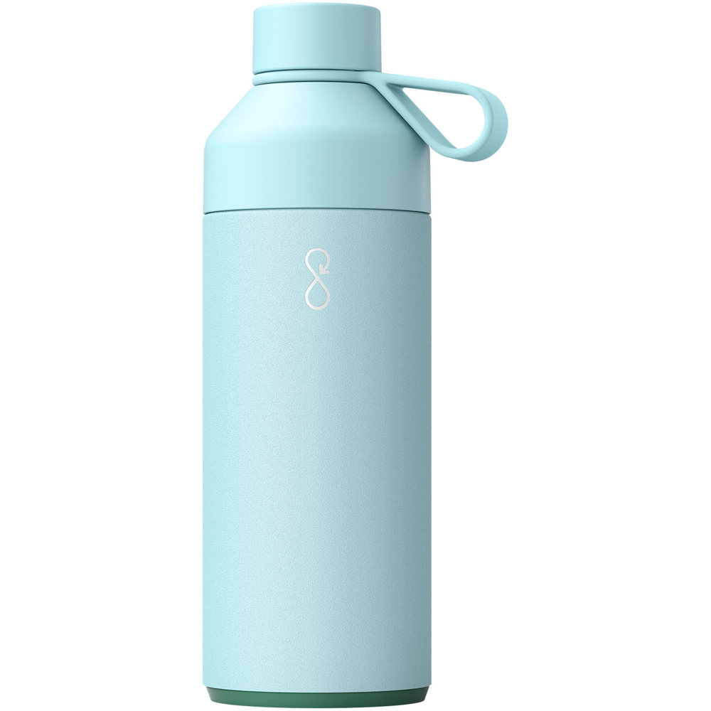 Big Ocean Bottle 1000 ml vacuümgeïsoleerde waterfles - Hemelsblauw