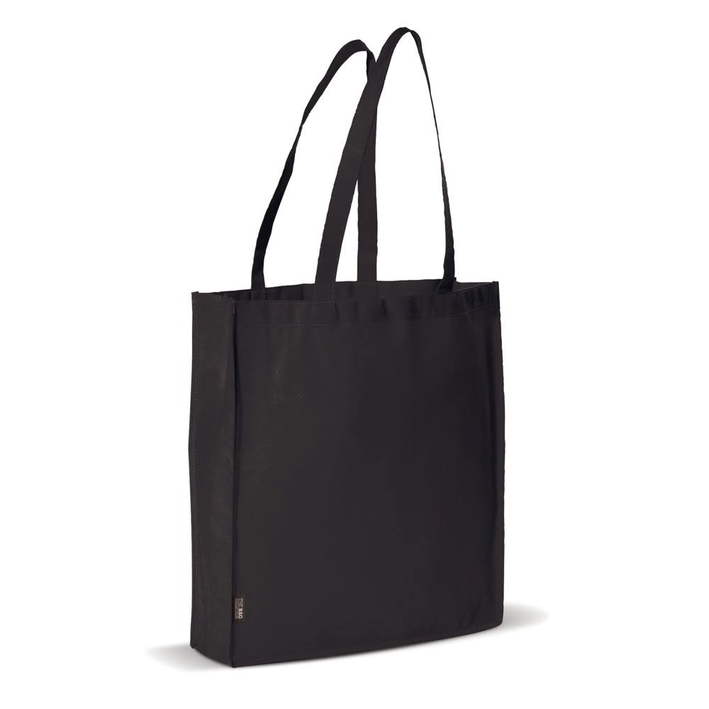 Schoudertas non-woven 75g/m² - zwart