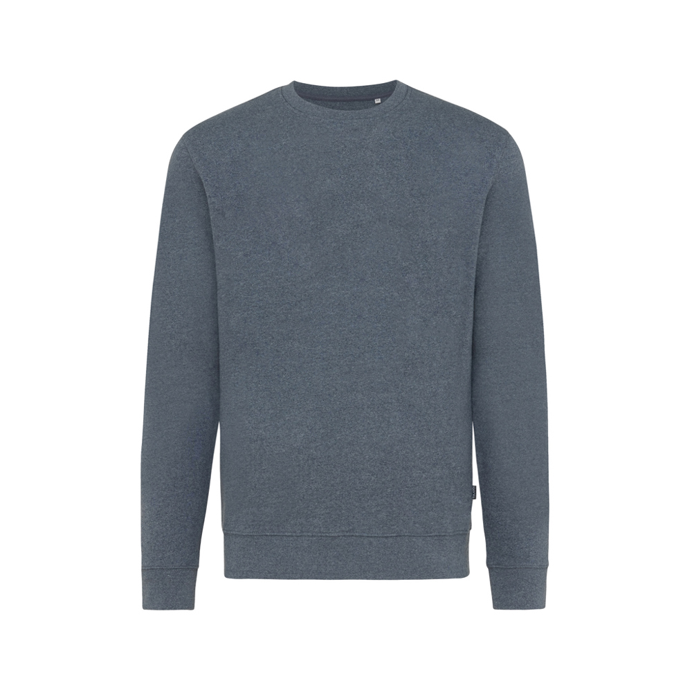 IQONIQ Denali gerecycled katoen sweater ongeverfd - heather navy (± PMS heather navy)