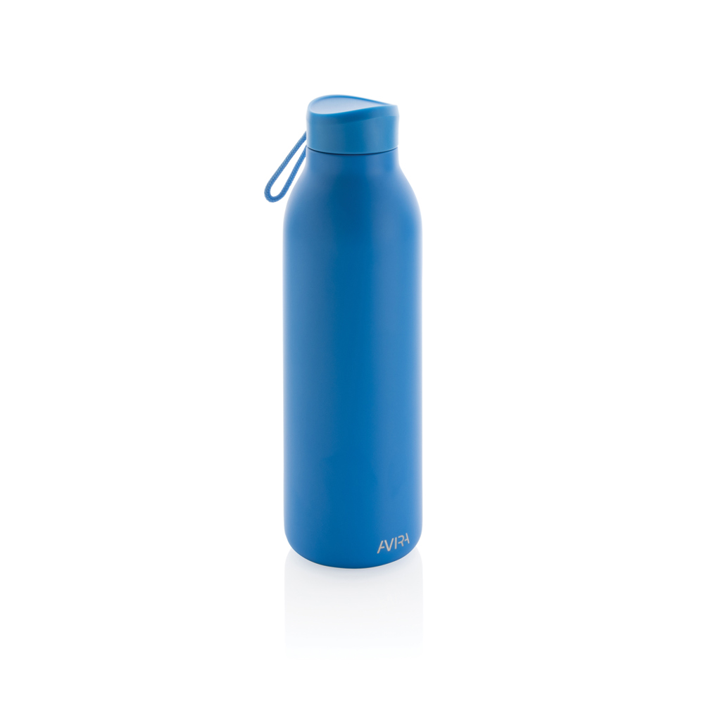 Avira Avior RCS gerecycled roestvrijstalen fles 500 ML - blauw (± PMS 660C)