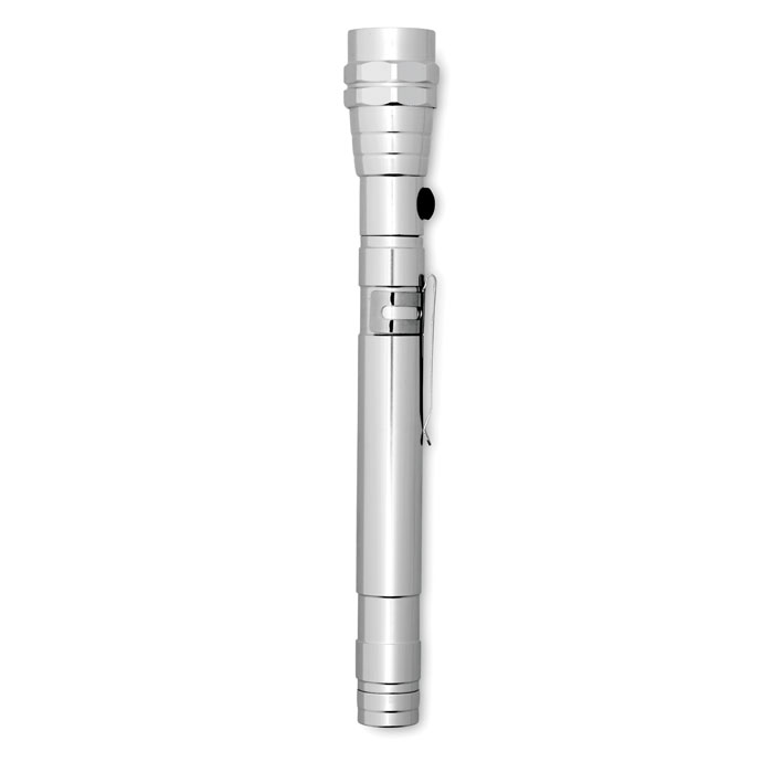 STRECH-TORCH - Uitschuifbare zaklamp - Zilver