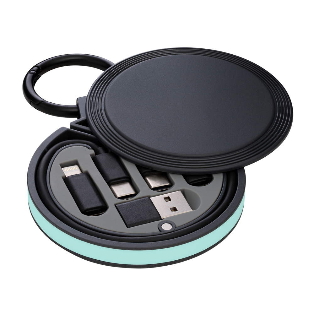 6 in 1 laadkabel REEVES-myCONVERTICS - mint, zwart