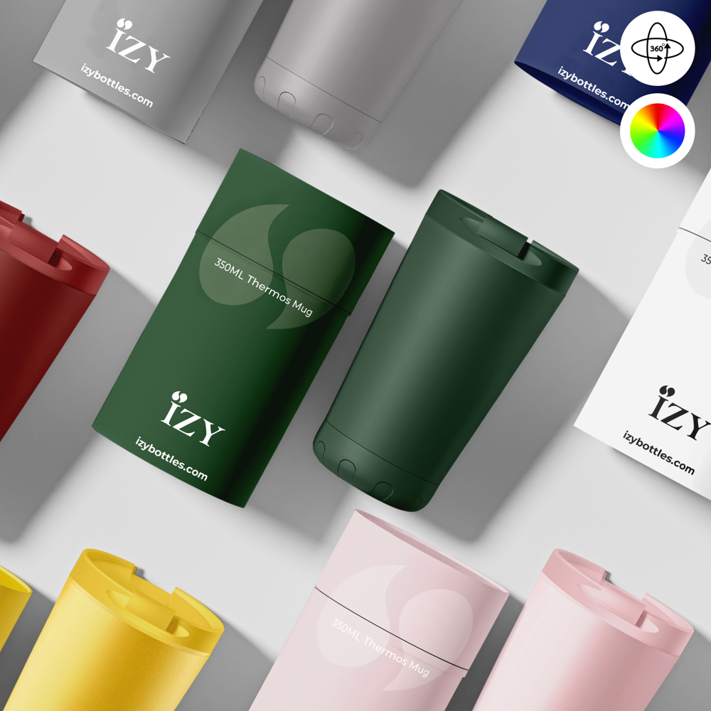 Thermosbeker / Koffiebeker - Groen - 350 ml