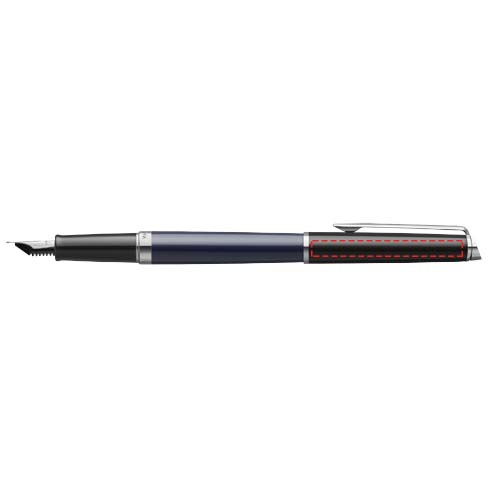 Waterman Hemisphere vulpen met kleurblokken en palladium afwerking (blauwe inkt)