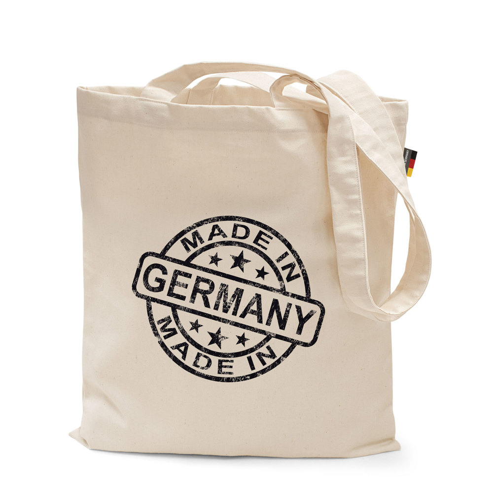 BREMEN – Katoenen tas met lange hengsels, Made in Germany