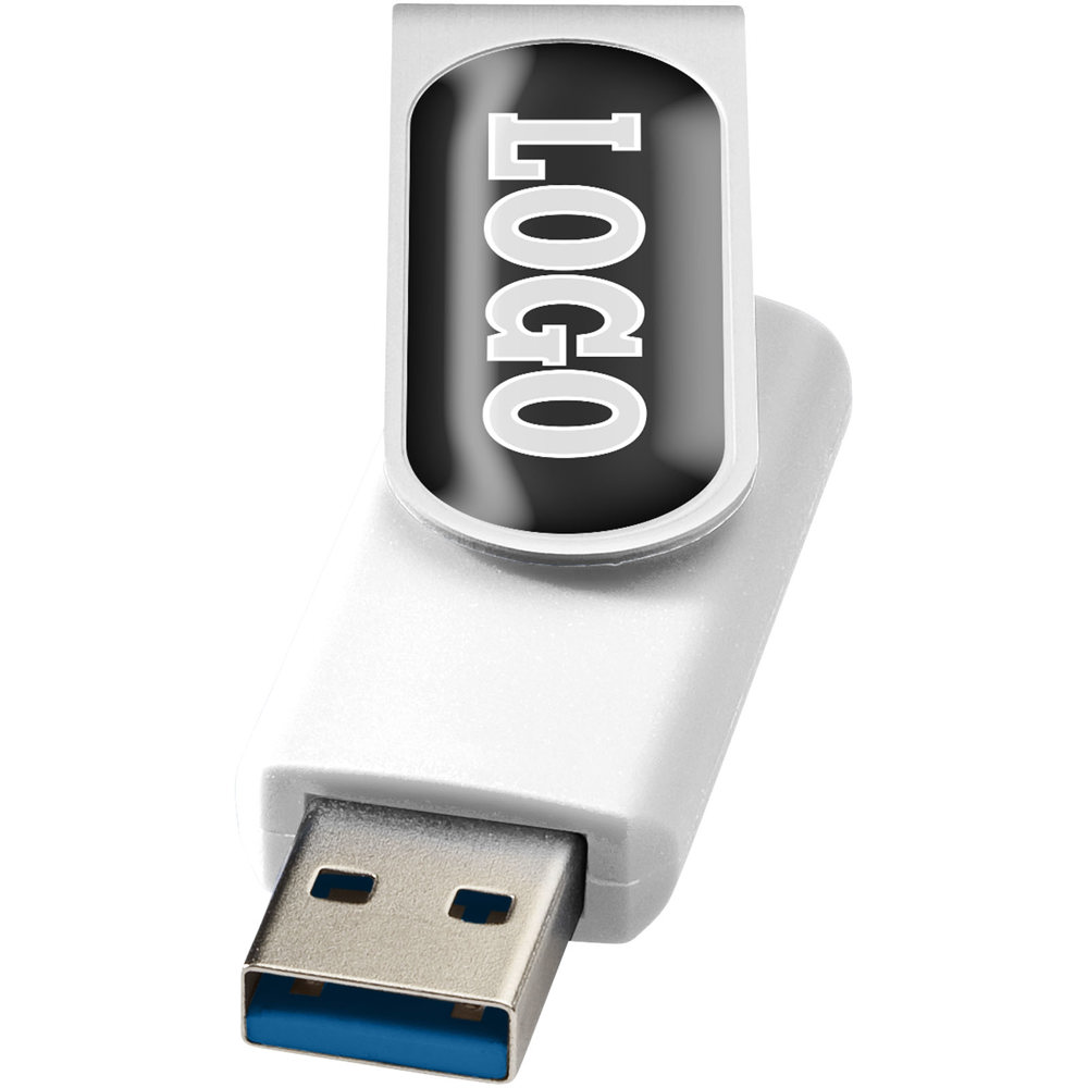 Rotate USB 3.0 met doming - Wit