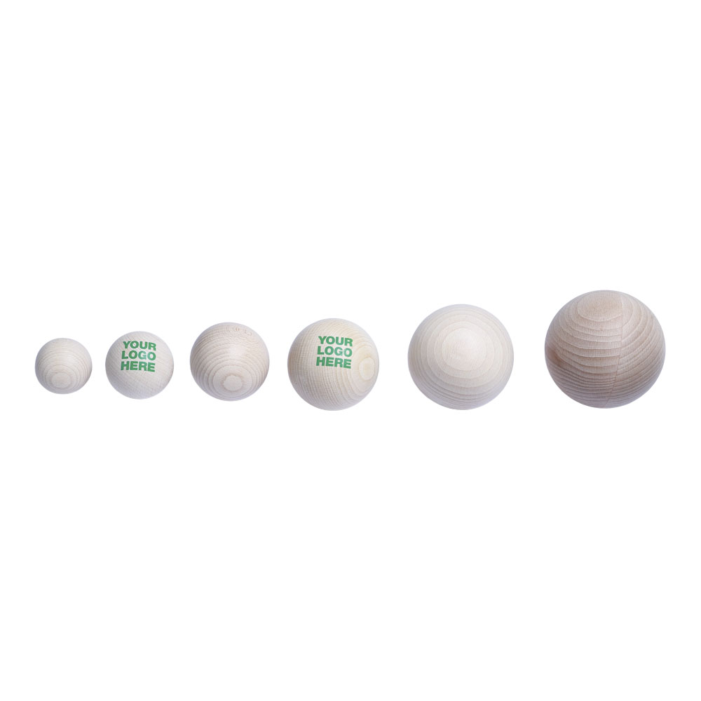 Massagebal van hout, 6cm, "Made in Europe"
