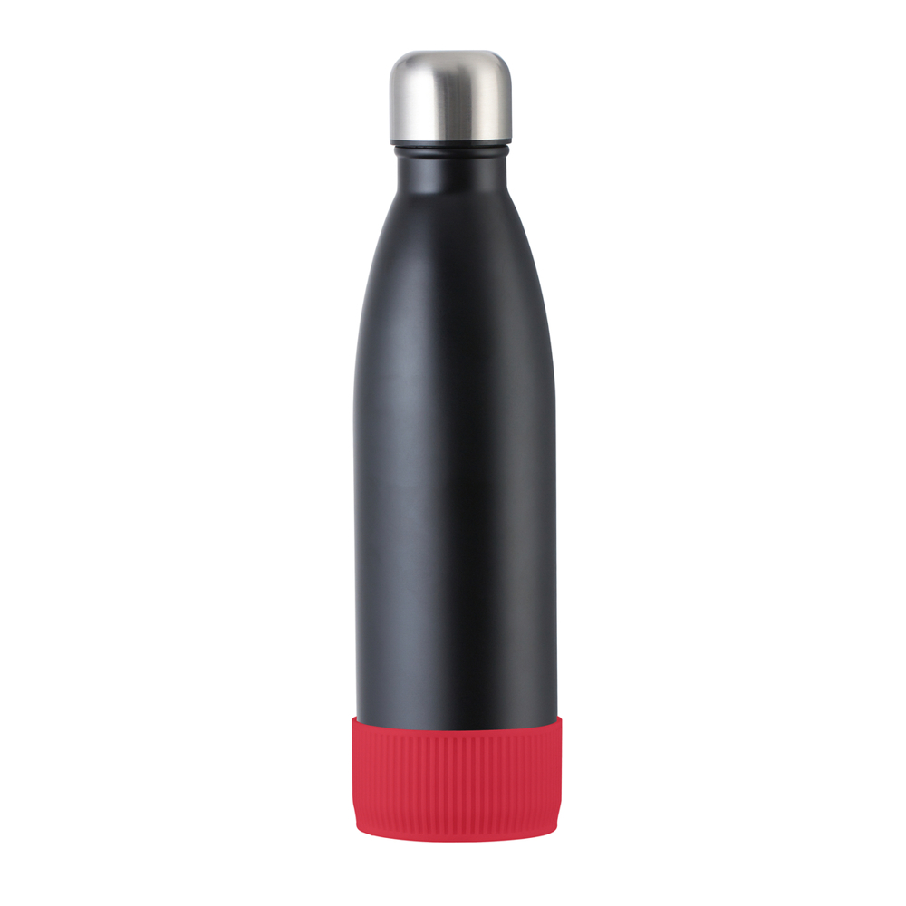 Fles RETUMBLER-myTOULON - rood, zwart, zilver