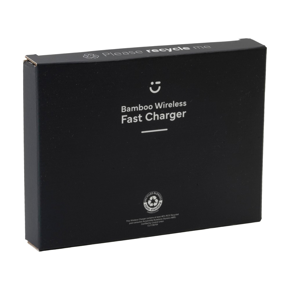 Bamboo 15W Wireless Fast Charger draadloze snellader