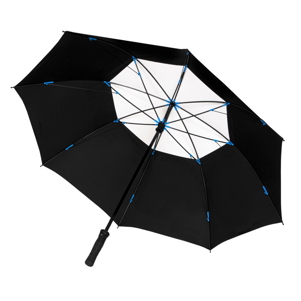 FALCONE - ECO - Handopening - Windproof -  130 cm - Zwart/wit