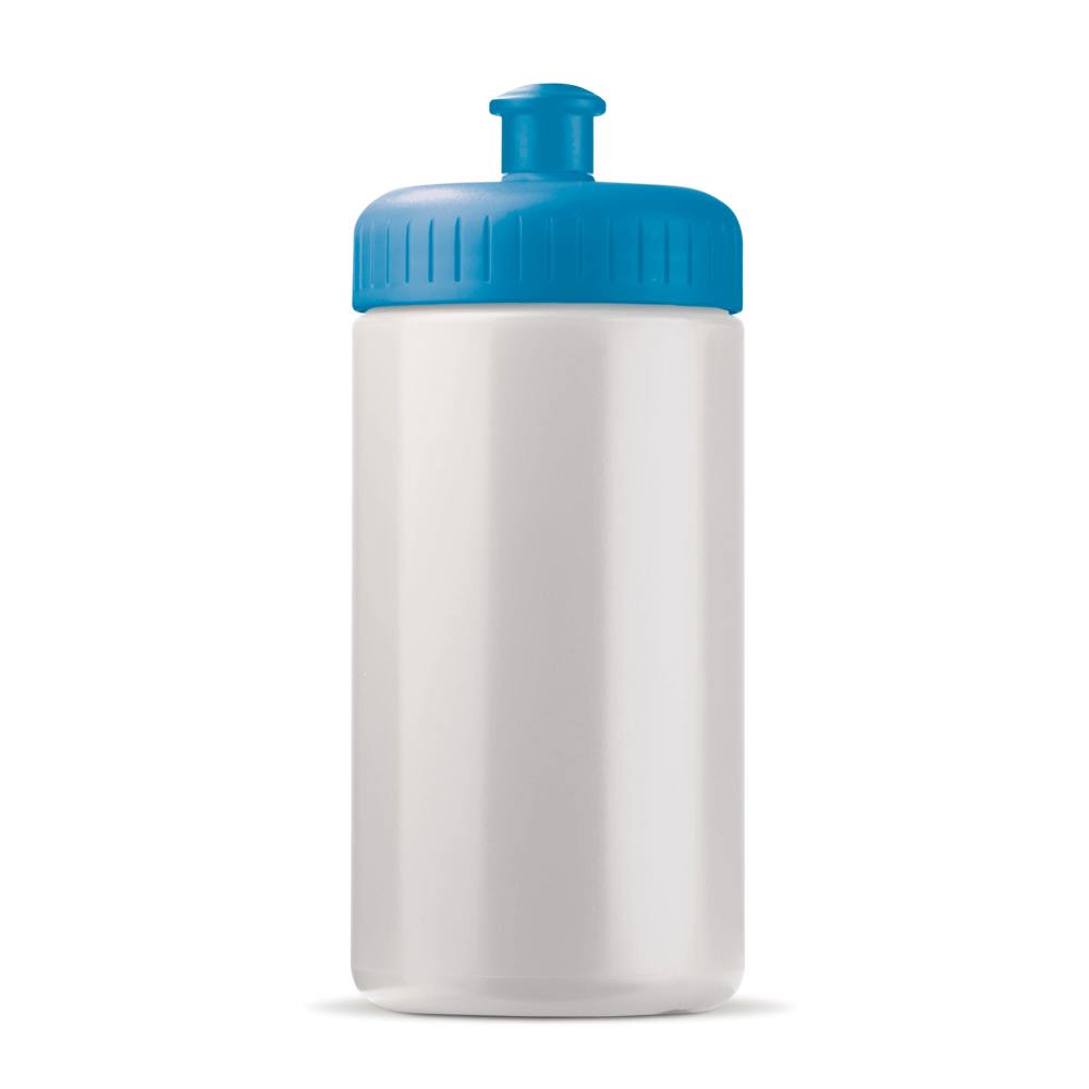 Sportbidon Bio basis 500ml basic - Wit / Lichtblauw