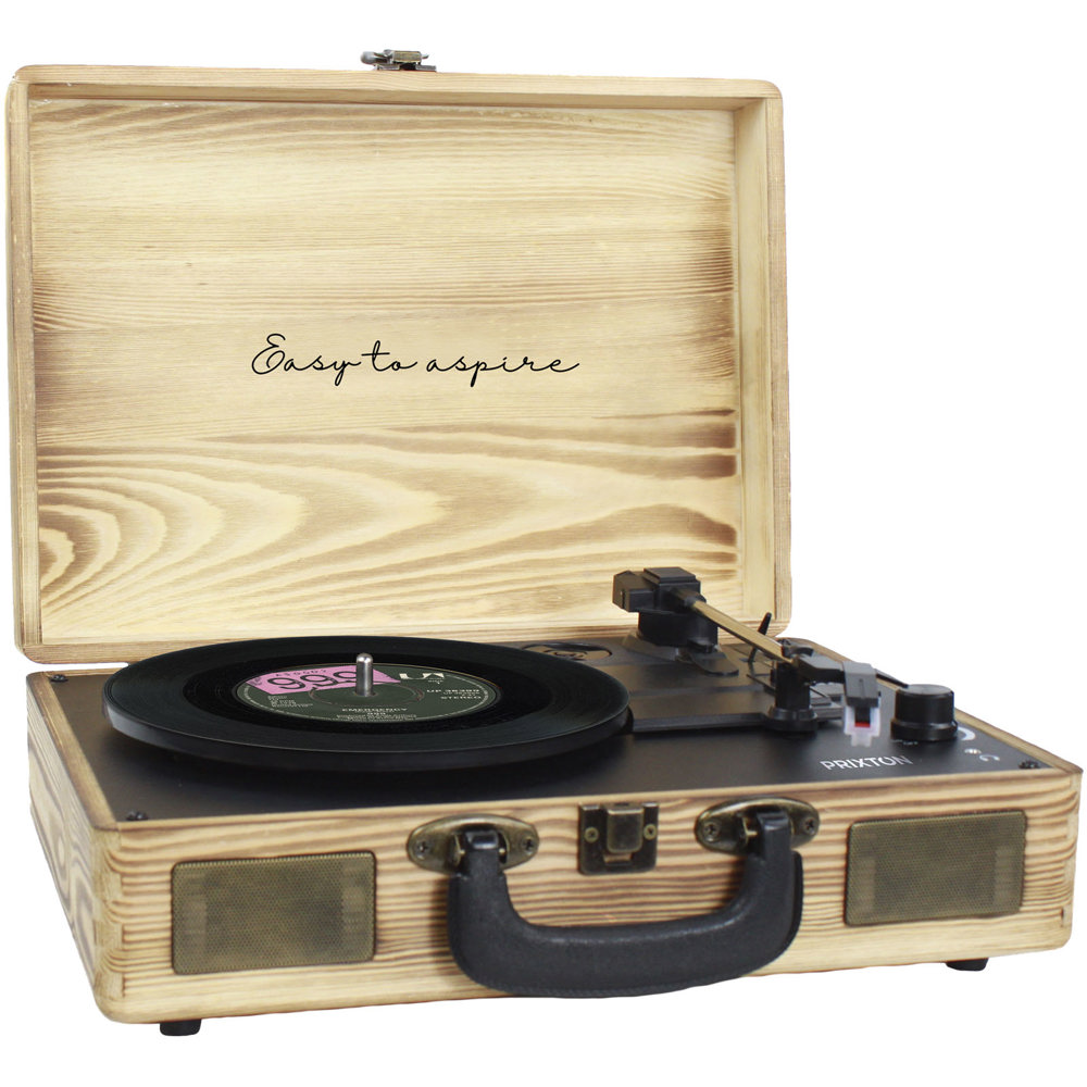 Prixton VC400 vinyl MP3-speler - Hout