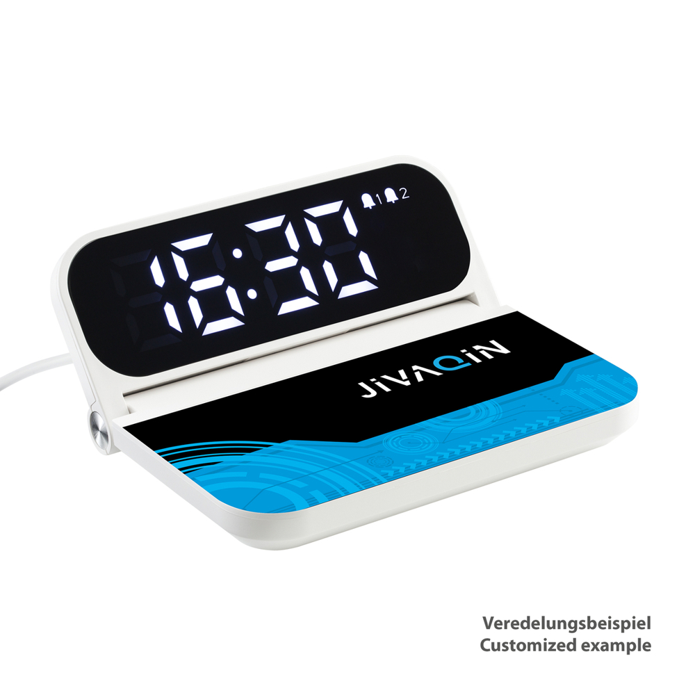 Snelle draadloze oplader met wekker REEVES-BOXBURN