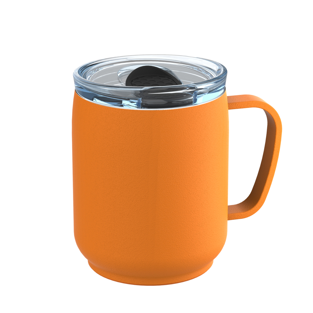 Thermobeker RETUMBLER-myNIZZA CERAMIC - zwart, transparant, oranje, wit