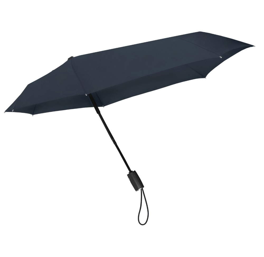 STORMaxi - Arodynamische opvouwbare stormparaplu - Automatisch openen en sluiten - Windproof -  90 cm - Marine blauw