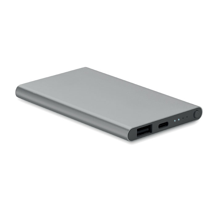 POWERFLAT C - 4000 mAh Power Bank Type C - Titanium