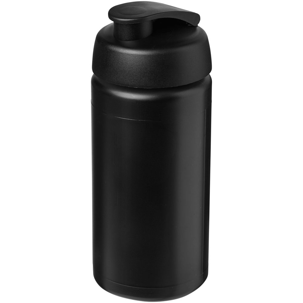 Baseline® Plus grip 500 ml sportfles met flipcapdeksel - zwart