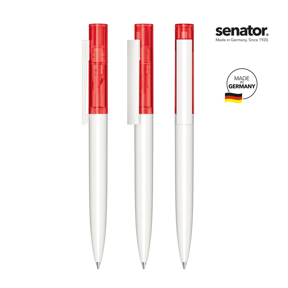 senator® Headliner  Clear  Twist ballpoint pen - rood 186