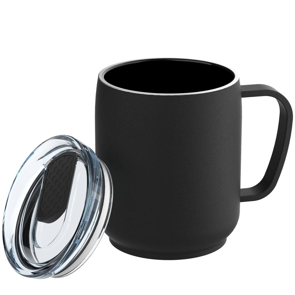 Thermobeker RETUMBLER-myNIZZA CERAMIC - zwart, transparant