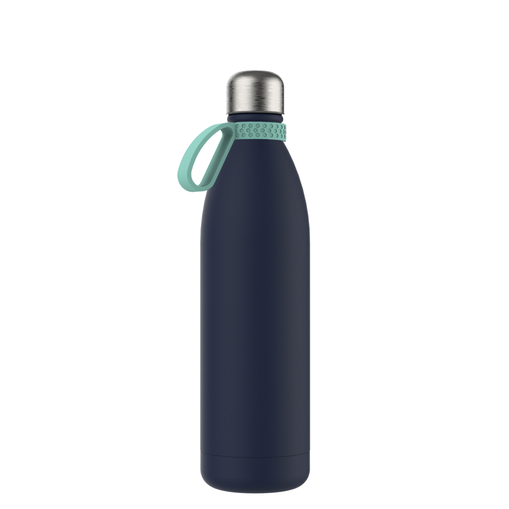 Thermofles RETUMBLER-NIZZA XL - lichtblauw, navy, zilver