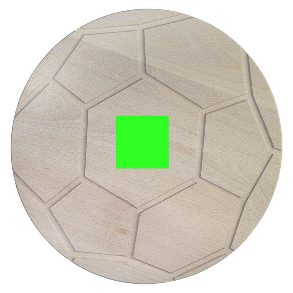 Plank voetbal beuken ⌀ 26 cm