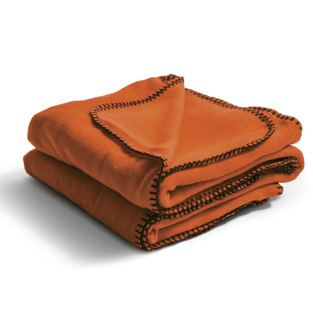 Nightingale fleece deken 130x170 cm - Oranje