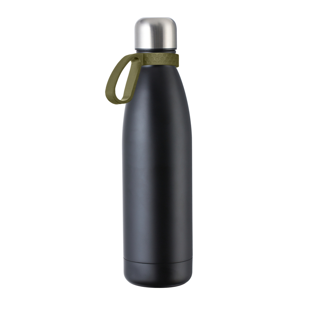 Fles RETUMBLER-myTOULON - oijfgroen, zwart, zilver