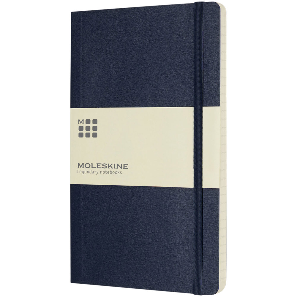 Moleskine Classic L softcover notitieboek - gelinieerd - Saffierblauw
