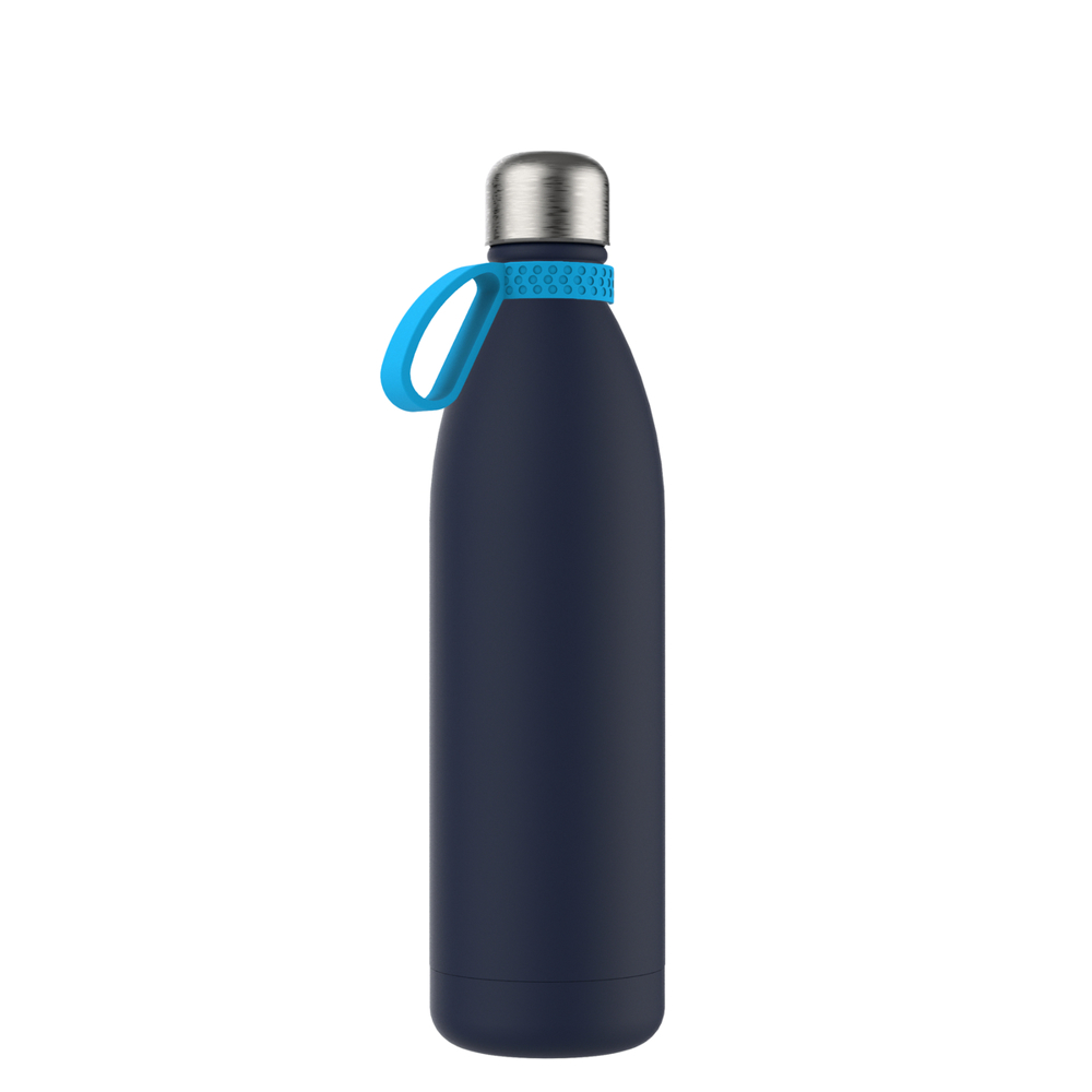 Thermofles RETUMBLER-NIZZA XL - cyaan, navy, zilver