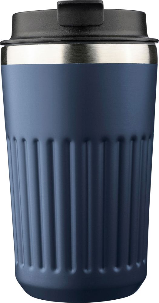 Gerecyclede roestvrijstalen reismok (400 ml) Chiara - Blauw