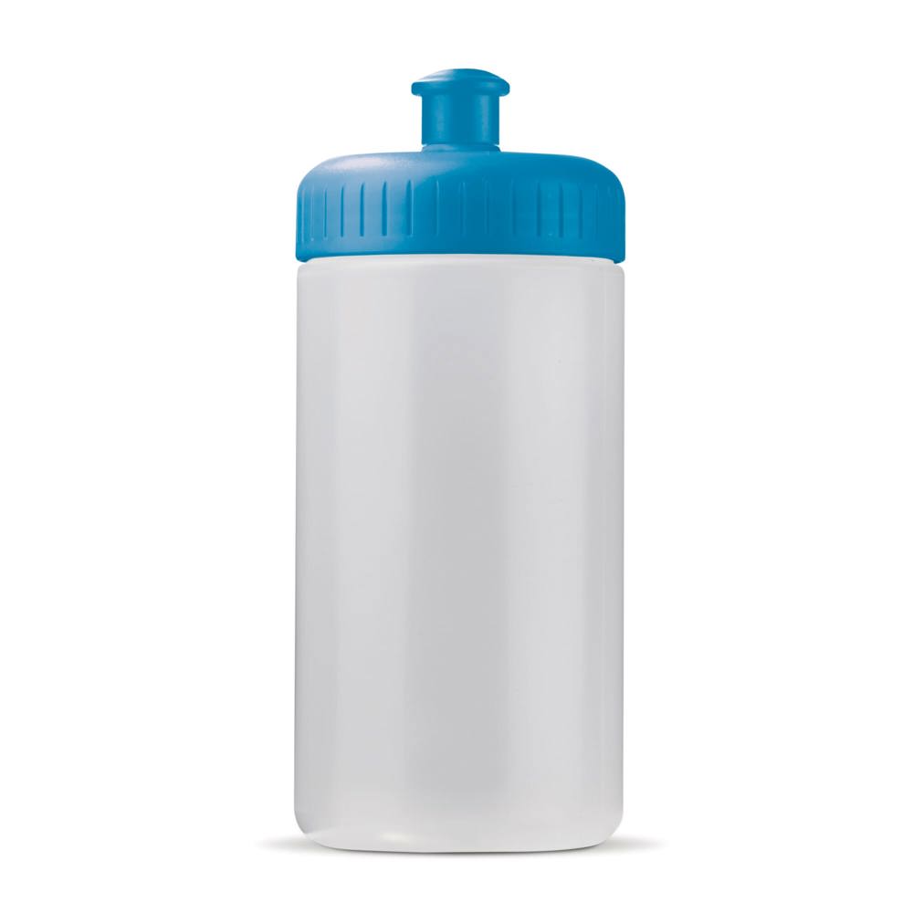Sportbidon Bio basis 500ml basic - Transparant / Lichtblauw