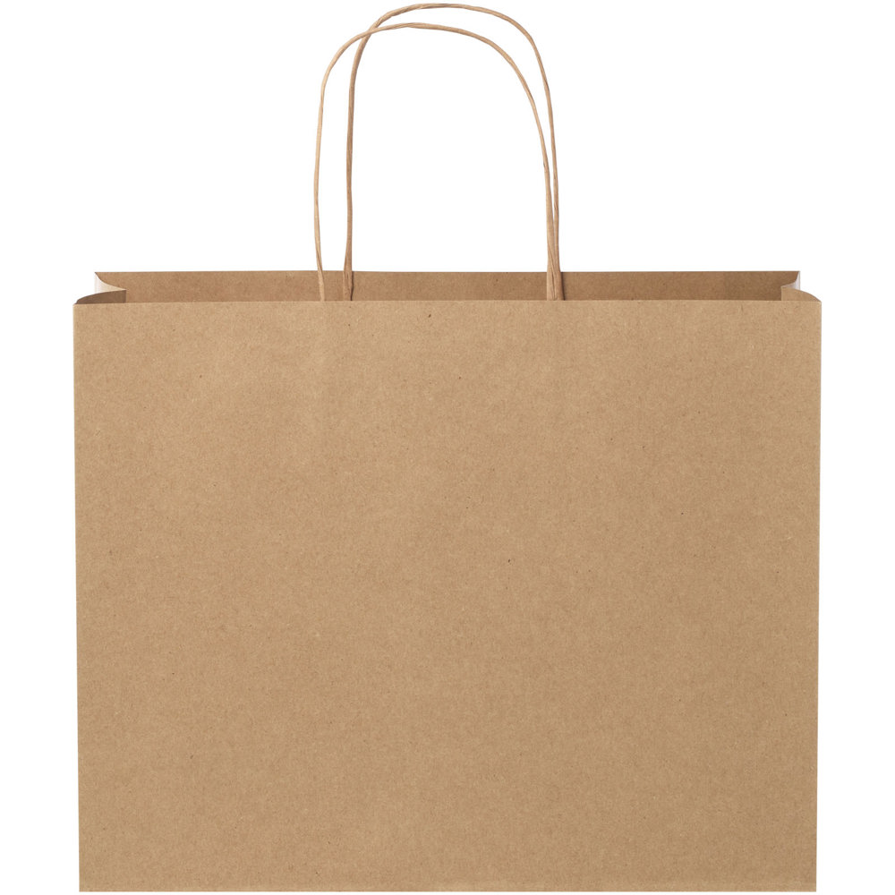 Papieren tas 120 g/m2 gemaakt van kraftpapier met gedraaide handvaten - 31 x 12 x 25 cm
