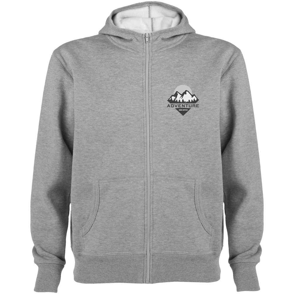 Montblanc 280 g/m² unisex hoodie met volledige rits