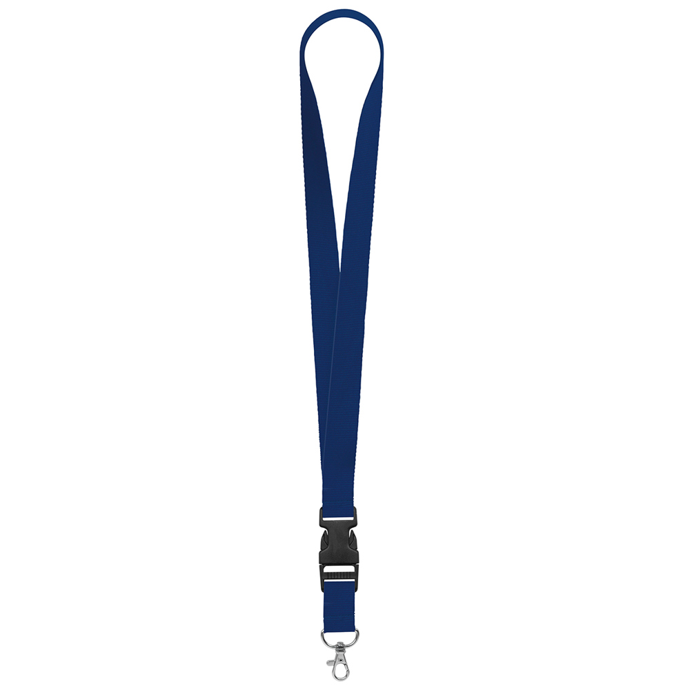 Keycord "standaard", breedte 25 mm - Marineblauw