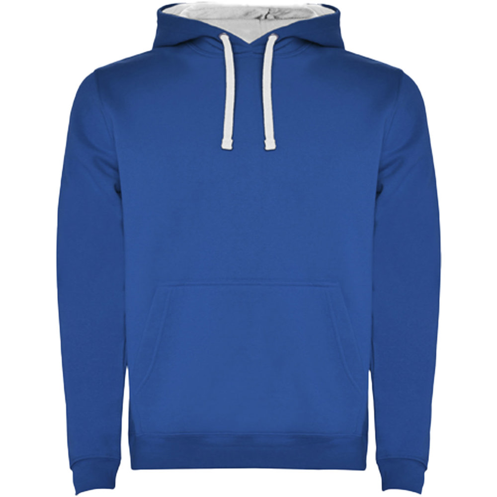 Urban 280 g/m² hoodie voor heren - Koningsblauw, Wit